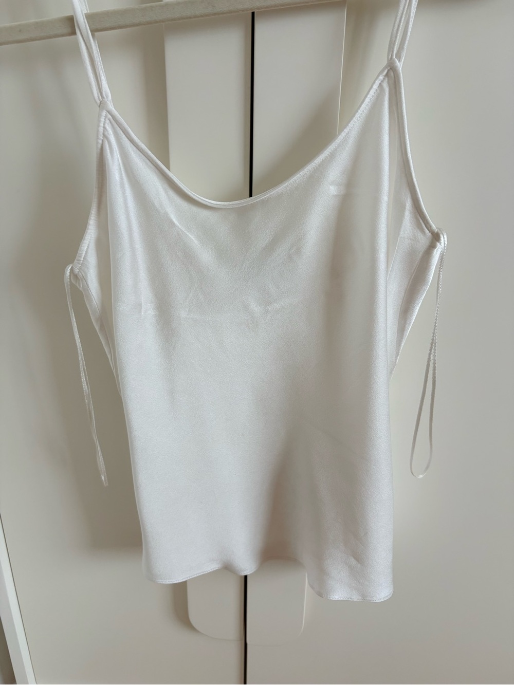 Zara 50 anniversary collection satin white camisole top. Like new.